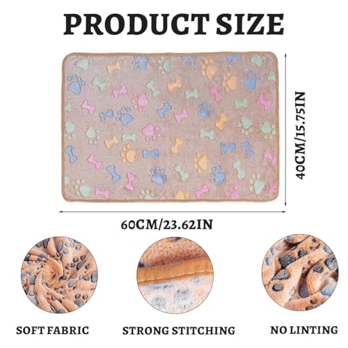 KOLZEMV 2 PC Wasserdichte Hunde-Decke für Grosse Hunde 60x40cm - Outdoor Waschbare Sofaschutz aus Sherpa Fleece, Flauschig und Weich