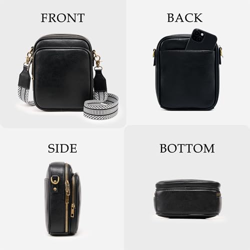 Image of Small Crossbody Bag for Women with Card Slots Vegan Leather Messenger Bag Men Wallet, Cross Body Anti-theft Shoulder Purse