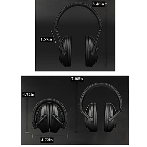 Jffcestore Shooting Ear Muffs Noise Reduction Ear Protection Hearing Protection Safety Earmuffs For Shooting Hunting Range Eamruffs (Black Cp) #TOP6