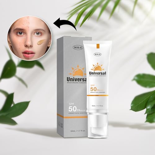 Tonizujący krem przeciwsłoneczny SPF 50, Tinted Sunscreen do twarzy, matujący krem na dzień, ochrona przed słońcem do wszystkich rodzajów skóry, w tym do skóry wrażliwej, 50 ml