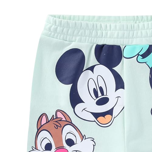 Image of Disney Mickey Mouse Boys 2 Piece French Terry Short Sleeve T-Shirt and Shorts Set for Toddler and Big Kids