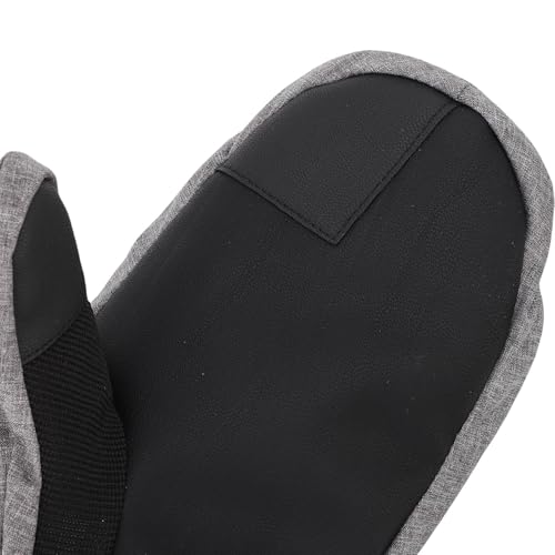 Mitaines de ski imperméables grises en tissu thermique de haute qualité - 7