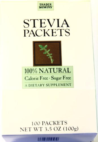 Trader Darwin's STEVIA Packets - 100 Packets, 100% Natural, By Trader Joe's