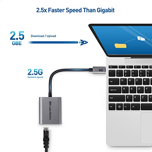 Cable Matters USB Type C LAN有線アダプター 2.5Gbps超高速通信 2 in 1 USB-C 2.5G有線LANアダプター 100W PD急速充電 201453 の商品画像 2
