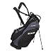 Ram Golf FX-LOCK Stand Bag with 14-Way Silent Lock-In Divider Top, 8 Pockets, Dual Strap, EVA Hip Pad & Auto-Deploy Stand — Lightweight 3.4 kg Carry Bag for Men & Women Black/Grey
