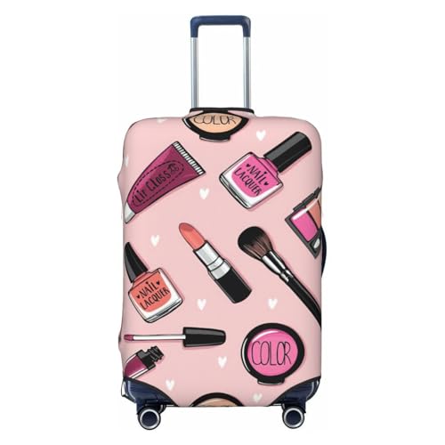 Modern Girl Cosmetic Print Luggage Suitcase Cover Protector Luggage Washable Covers With Concealed Zipper