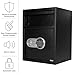 Electronic Safe Deposit Box - Drop Safe with Digital Keypad and 2 Manual Override Keys for Business Cash Drops or Home Safety by Paragon Safes (Black)