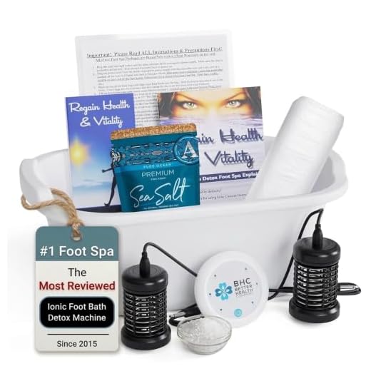 Ionic Foot Cleanse Ion Detox Foot Bath Machine. Foot Spa Bath for Home Use. Free Regain Health & Vitality Booklet & Brochure!