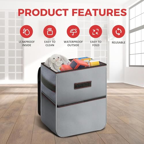 Cubo de basura para automóvil soluciona suciedad en asientos con tapa 5