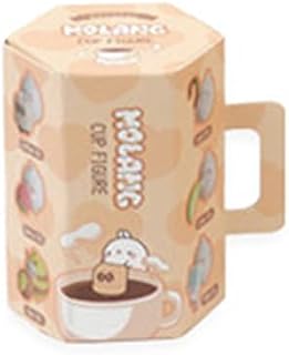 MOLANG Rabbit Korea Cup Ornaments Toys Mystery Box Toys Blind Box Cute Collectible Figure Action Model Girl Birthday Surprise Random Blind Bags Room Desktop Decoration（1 Pack）
