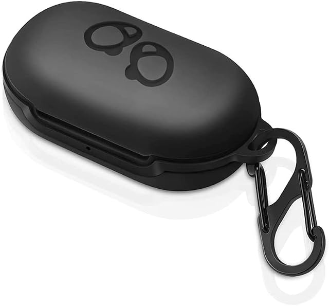 Claiol Premium Silicone Case for Galaxy Buds 2019/Galaxy Buds Plus 2020, Full Body Shockproof Protective Case Cover with Carabiner for Galaxy Buds/Buds Plus. (Black)