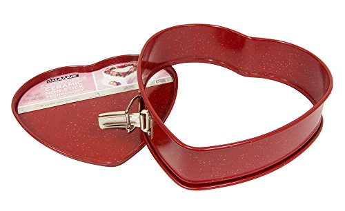 Casaware Heart Springform 10-Inch Pan, Ceramic Coated Nonstick Red Granite #TOP1