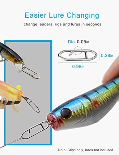 Facikono Circle Hooks Saltwater Catfish Bass Fishing Hooks, 180pcs Octopus Offset Fishing Hooks with 5pcs Power Clips - Image 5