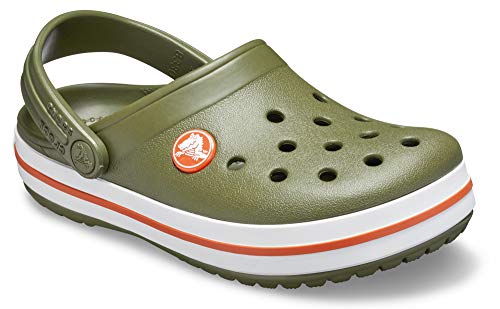 Image of Crocs Unisex Kids Crocband Clog 204537-3TB Army Green /Burnt Sienna C8