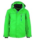 schneejacke jungen 134 Armtasche für Skipass Trollkids wasserdichte Ski- / Schneejacke Holmenkollen XT, Hellgrün, Größe 140