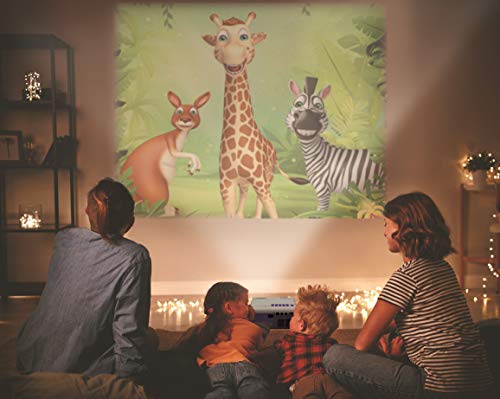 Lexibook, Mini Videoproiettore Hd, Home Cinema, Altoparlante Integrato, Telecomando Incluso, Connettività Hdmi/Usb/Av/Micro Sd, Blu/Bianco, PRJ150 - 9