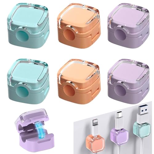 6 Pièces Clip Câble avec Auto-adhésifs, Organisateur de Câble Magnétique, Clips de Gestion de Câbles Magnétiques Réglable Clips Câble Organisateur pour Bureau, Table de Nuit (Couleurs Mélangées) 6 Pièces Clip Câble avec Auto-adhésifs, Organisateur de Câble Magnétique, Clips de Gestion de Câbles Magnétiques Réglable Clips Câble Organisateur pour Bureau, Table de Nuit (Couleurs Mélangées)