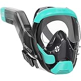 Seaview 180 V3 フルフェイスシュノーケルマスク 大人用 - V3は大人に最適なシュノーケリングギアです - 180度のパノラマビューと最大600%呼吸しやすいシュノーケルマスク - 特許取得済のFlowtechエアインテーク。