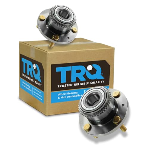 Image of TRQ 2 Piece Rear Wheel Bearing & Hub Assembly Set Compatible with 2002-2007 Mitsubishi Lancer