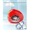 Besimple Hamster Hideout, Small Animal Hideout Ceramic Pet House, Adorable Shape Hamster House Cave Mini Hut Cage Critter Bath House for Chinchilla(Strawberry)