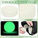 Elcoho 6 Pcs Flat Ice Hockey Puck, Glow in The Dark Party Pucks, Green Floor Puck Bulk with Drawstring Bag for Youth Adults Outdoor Indoor Sports Games Practicing & Training, 2.8 x 0.8 Inch