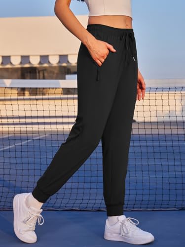 Womens Athletic Pants Quick Dry Ultra Stretch Jogger Pants Breathable Casual Hiking Pants with Zippers Side Pockets3