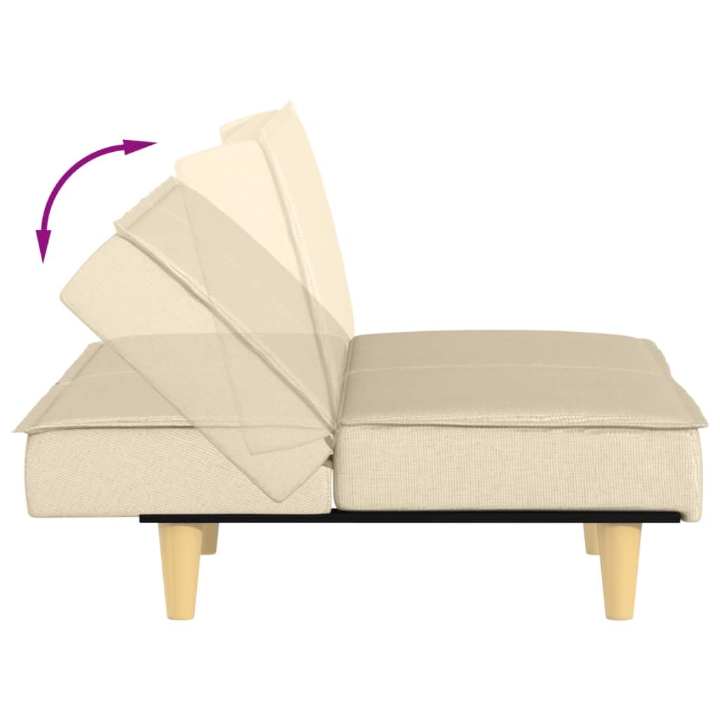 sofás de Dos plazas,Sofa 120 cm,Sofa Cama Dos plazas,Sofá Cama de Tela Color cremaAdecuado para salón, Dormitorio