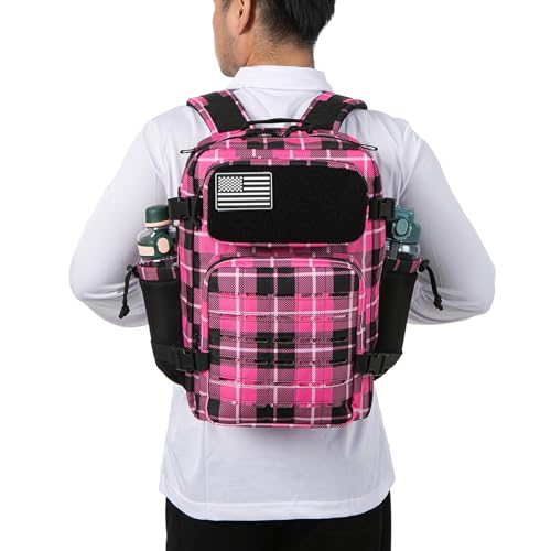 Image of QT&QY 25L /45L Military Tactical Backpack For Men Molle Daypack 3 Day Bug Out Bag Hiking Rucksack With Bottle Holder