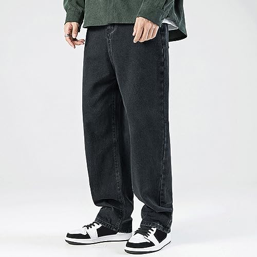 Baggy Jeans Schwarz Baggy Jeans Herren Y2K Jeans Hip Hop Jeanshose Streetwear Skateboard Jeans Teenager Jungen Loose Fit Pants Vintage Denim Jeanshosen Sweatpants – Bild 4