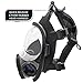 NB-100 Dark Amber Full Face Tactical Gas Mask Respirator - Gas Masks Survival Nuclear and Chemical Military Grade with A2B2E2K1P3 R 40mm Canister Filter, Compatible with Hazmat Suit, EN136:1998 CL2