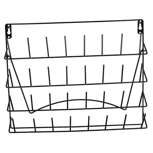 MUSISALY Wrought Iron Storage Rack Holder Organizer Shelf Dry Rack for Clothes Display Shelves Bottle Organizer Clothes Drying Rack Display Stand Glassware Drying Equipment Vial Rack Black