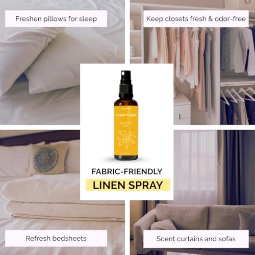 Image of Ylang Ylang Air Freshener Spray for Room, Linen & Pillow 100ml by Aromafume