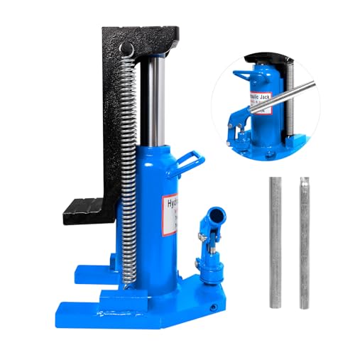 CETIVENO 10T Toe Jack, Lift Hydraulic Machine, Toe Jack Lift with Manual Hand Pump, Air Hydraulic Toe Jack Heat-Treated Steel, Yellow (20T)