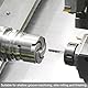 QUARKZMAN Vierkant-Nasenfräser, 1/8 Spitzen-Durchmesser, Vollhartmetall, AlTiN-beschichtet, CNC-Fräser mit 4 Schneiden, HRC50, 1/8 Schaft, 2-1/2 (63,5 mm) Länge, Schwarz