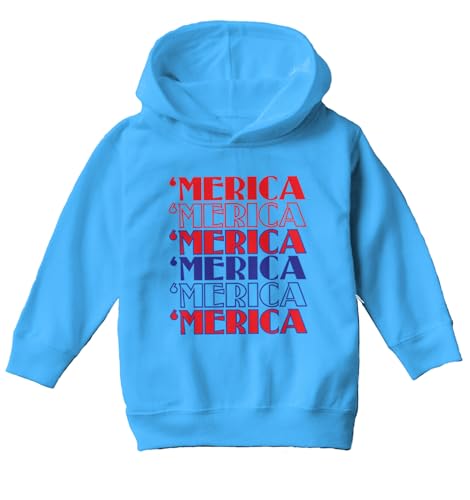 Tcombo Merica Repeating - USA America Toddler/Youth Fleece Hoodie