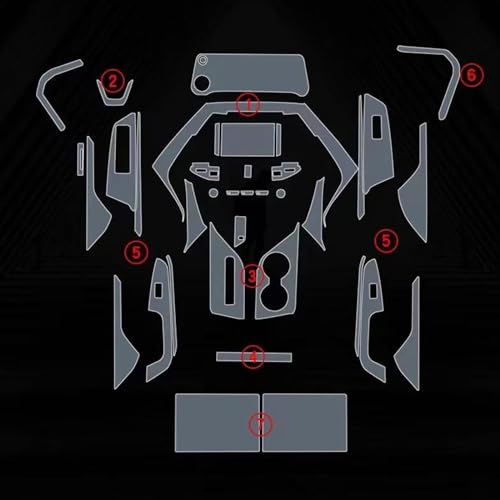 Film Protecteur Écran Navigation Lexus LX 600 Anti-Rayures TPU Conduite Droite