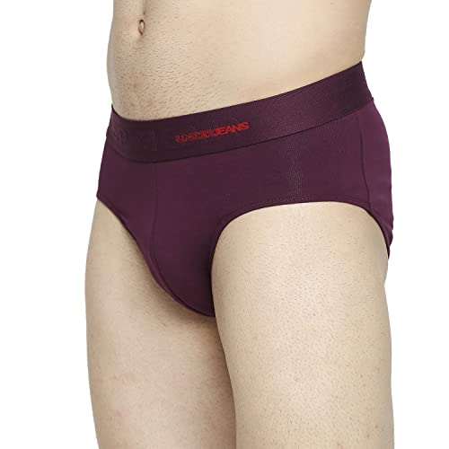 Image of Underjeans Men's Cotton Blend Regular Fit Printed Brief
