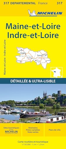 Carte Départementale Indre-et-Loire, Maine-et-Loire