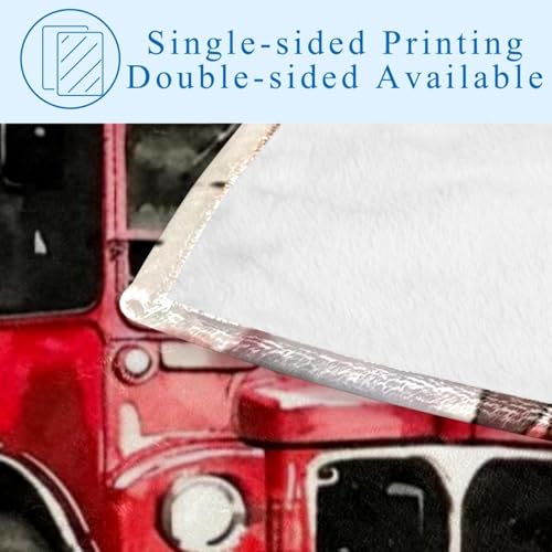 Couverture bus londonien de qualité supérieure, plaid lit doux - 5