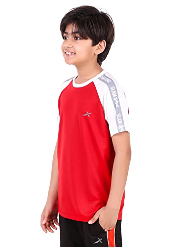 Image of Vector X OKT-227 Kid's 100% Polyester Printed Round Neck T-Shirt, Short Sleeves, Casual Wear for Boys Clothing, Short Sleeves, Casual Wear for Boys Clothing