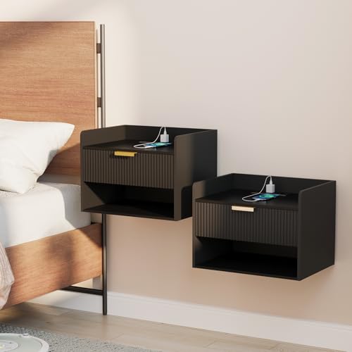 Arbuxzuy Floating Nightstand Set of 2