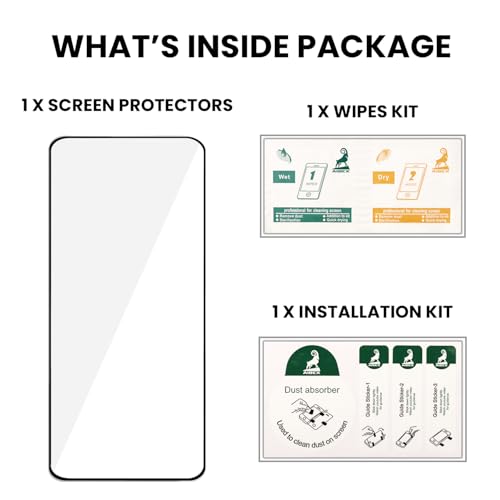 Image of AIBEX Tempered Glass for Apple iPhone 15 Plus /Apple iPhone 16 Plus | 9H Hardness | Anti-Glare & Anti-Fingerprint | Water Resistant | Edge-to-Edge Full Screen Protector | Bubble-Free Installation