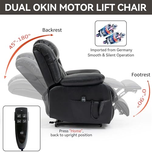 Sillón reclinable eléctrico ergonómico con masaje miniatura 3