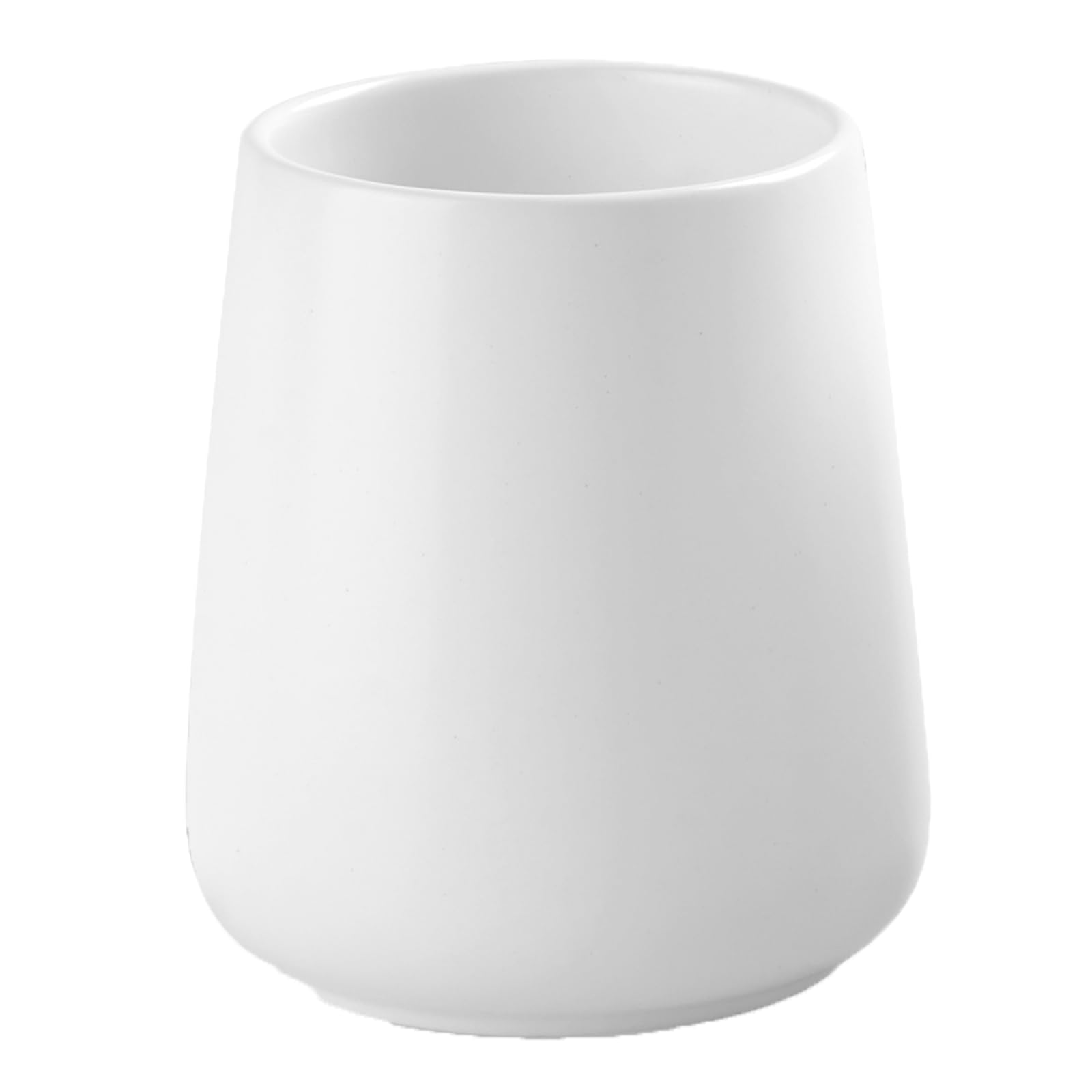 White Toothbrush Holder for Bathroom - Ceramic Tooth Brushing Holders, Toothbrush Cup & Toothpaste Organizer for Bathroom Countertop, Makeup Brush Holder, Pen Holder for Home Desktop Storage