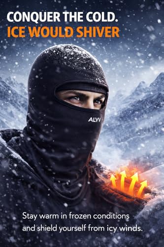 Image of ALYV Balaclava Face Mask with Compression Arm Sleeves Combo for Men & Women | UV Protection Breathable Sports Mask & Arm Sleeves for Bike Riding, Cycling, Gym & Running (Black)