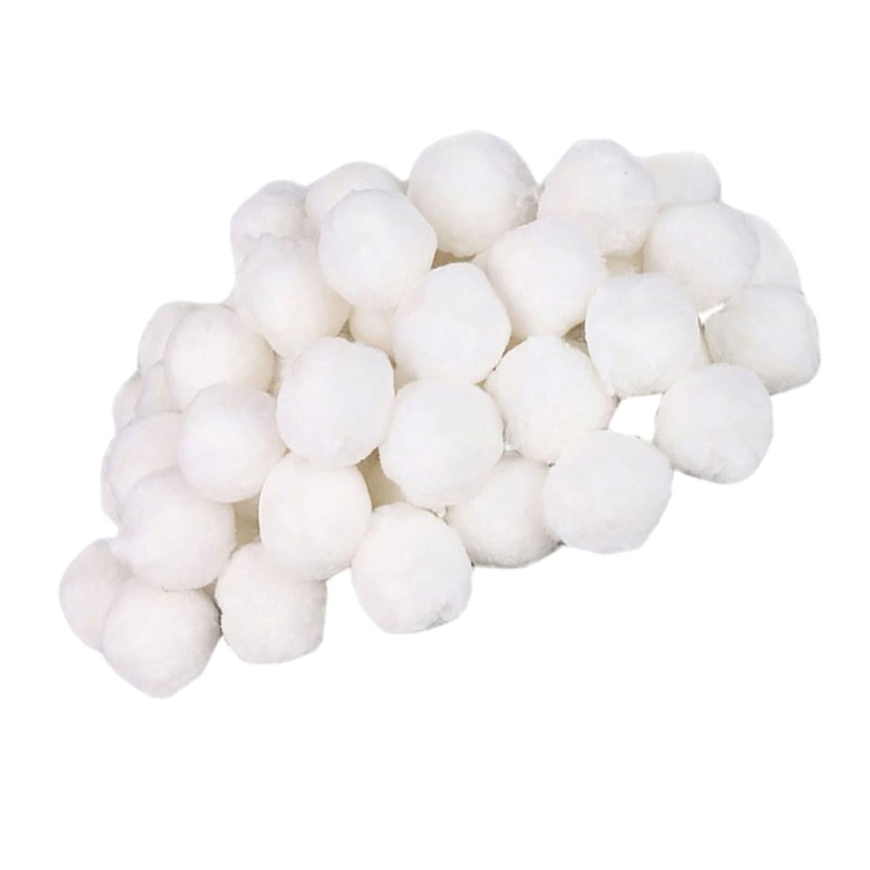 GAFOKI 2 Packs Pool Filter Ball Filtration Cleaning Balls Scum Sponge Balls Sand Filter Balls Polyester Fiber White Swimming Pool Fiber Balls Pool Filter Balls Pool Supplies Aquarium Pool