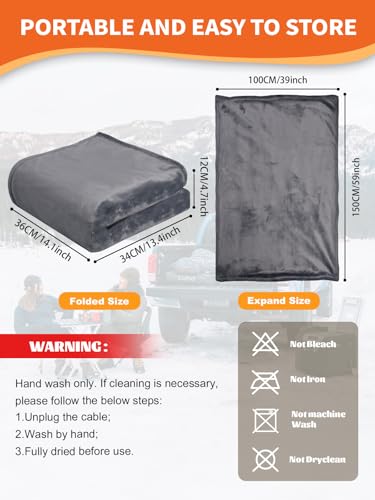 12V Flannel Heated Car Blanket