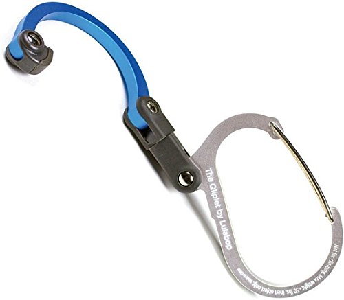 Qliplet by Lulabop Carabiner Hanger with Rotating Folding Hook - Strong Clip for Camping, Travel; Adventure Tool; Sports Accessory; Organizing Gadget; Baby Gear