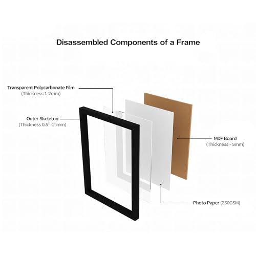 Image of Customized Photo Frame with Photo Upload | Personalized Photo Gifts | Multiple Sizes | (Landscape White)