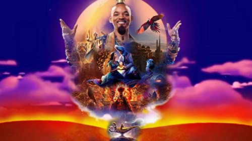 Aladdin 2019 26 R30035 A1 Poster on Canva - Canvas material flat, rolled, no frame (33/24 inch)...